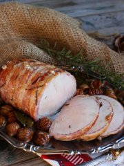 Roasted Veal with Chestnuts and Speck
