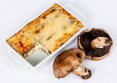 Thousand Leaves of Potato, Portobello Mushrooms and Asiago Cheese