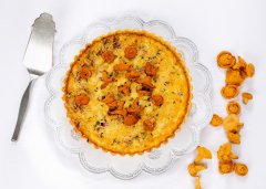 Wild Mushrooms and Fontina Tart