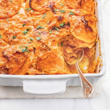 Yukon Gold Potato and Yam Gratin